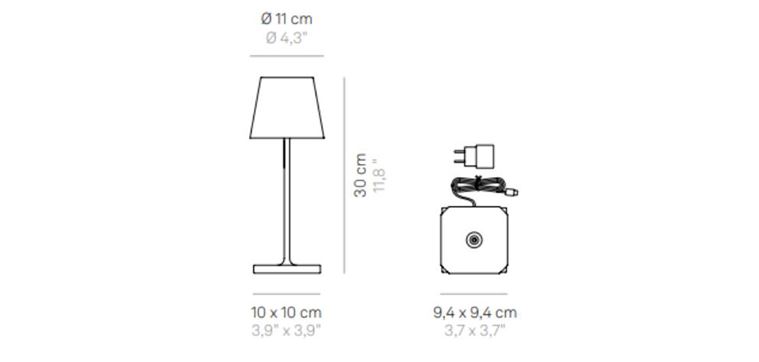 LAMPA STOLNA POLDINA MINI 30 CM 