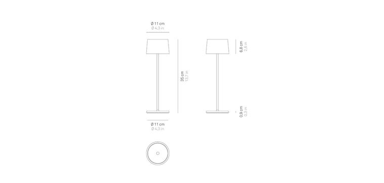 LAMPA STOLNA OLIVIA 35CM 