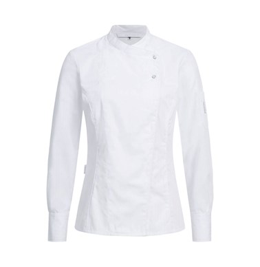 JAKNA CHEF WHITE SATIN 